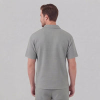 Herren Waffelstrickset mit Reißverschluss | Elias