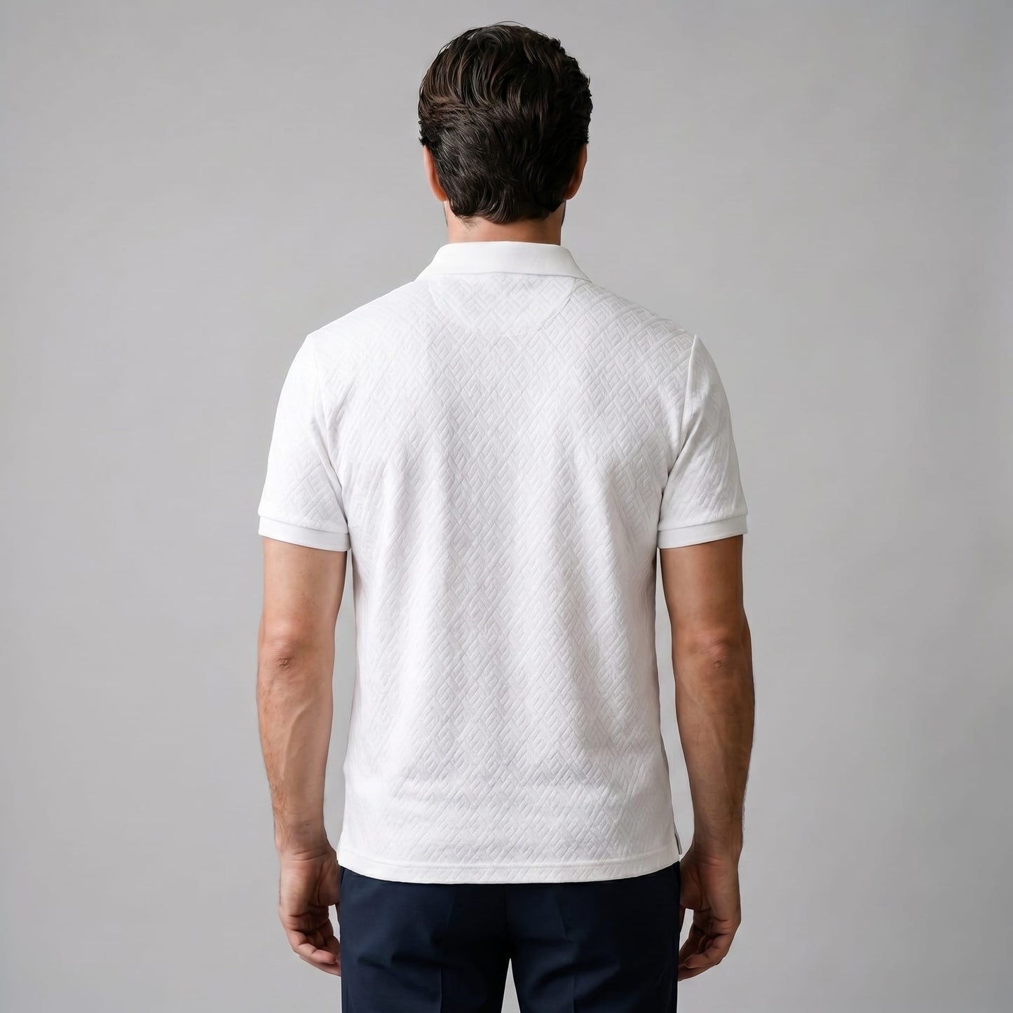 Herren Poloshirt mit Jacquard-Struktur | Rainer_3