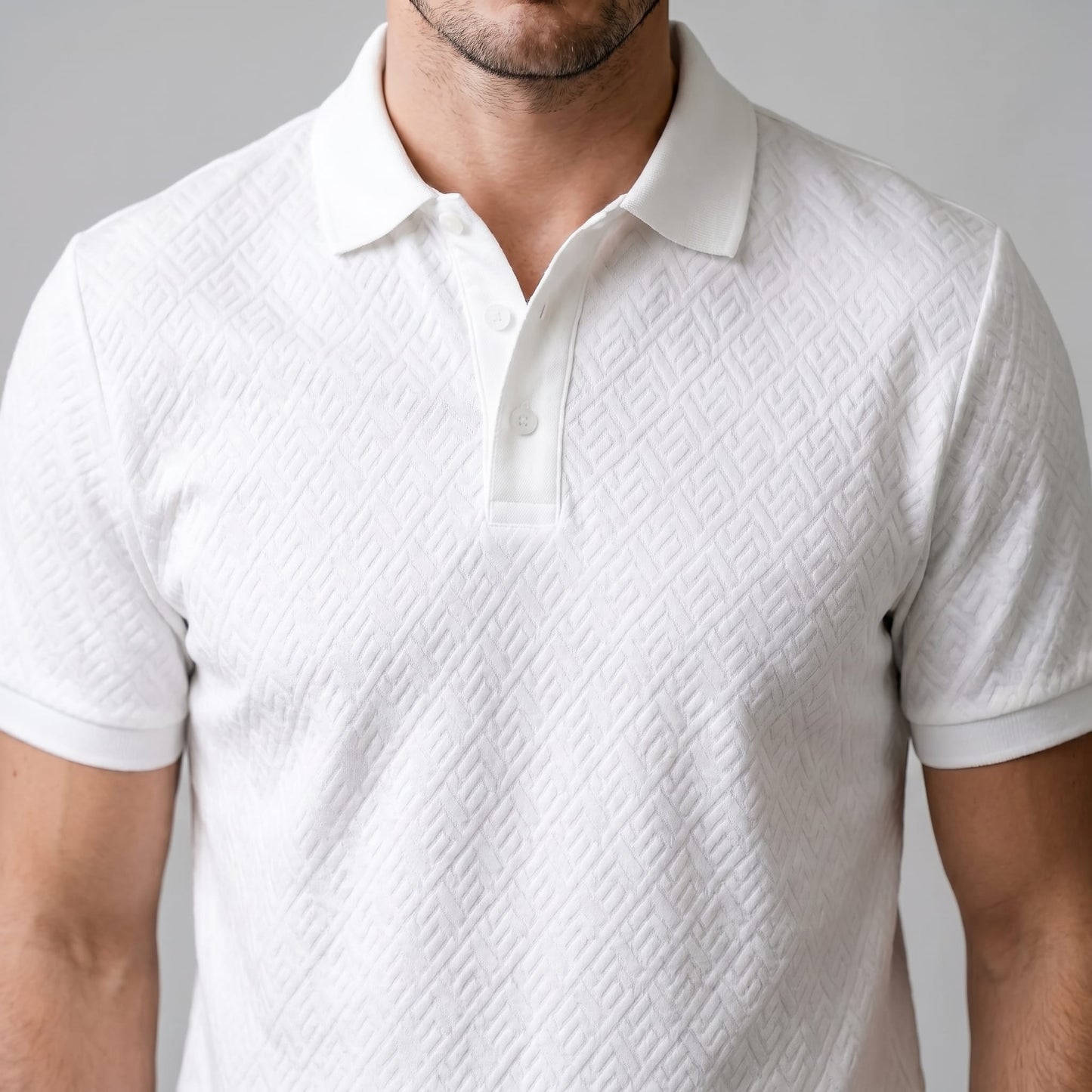Herren Poloshirt mit Jacquard-Struktur | Rainer_4