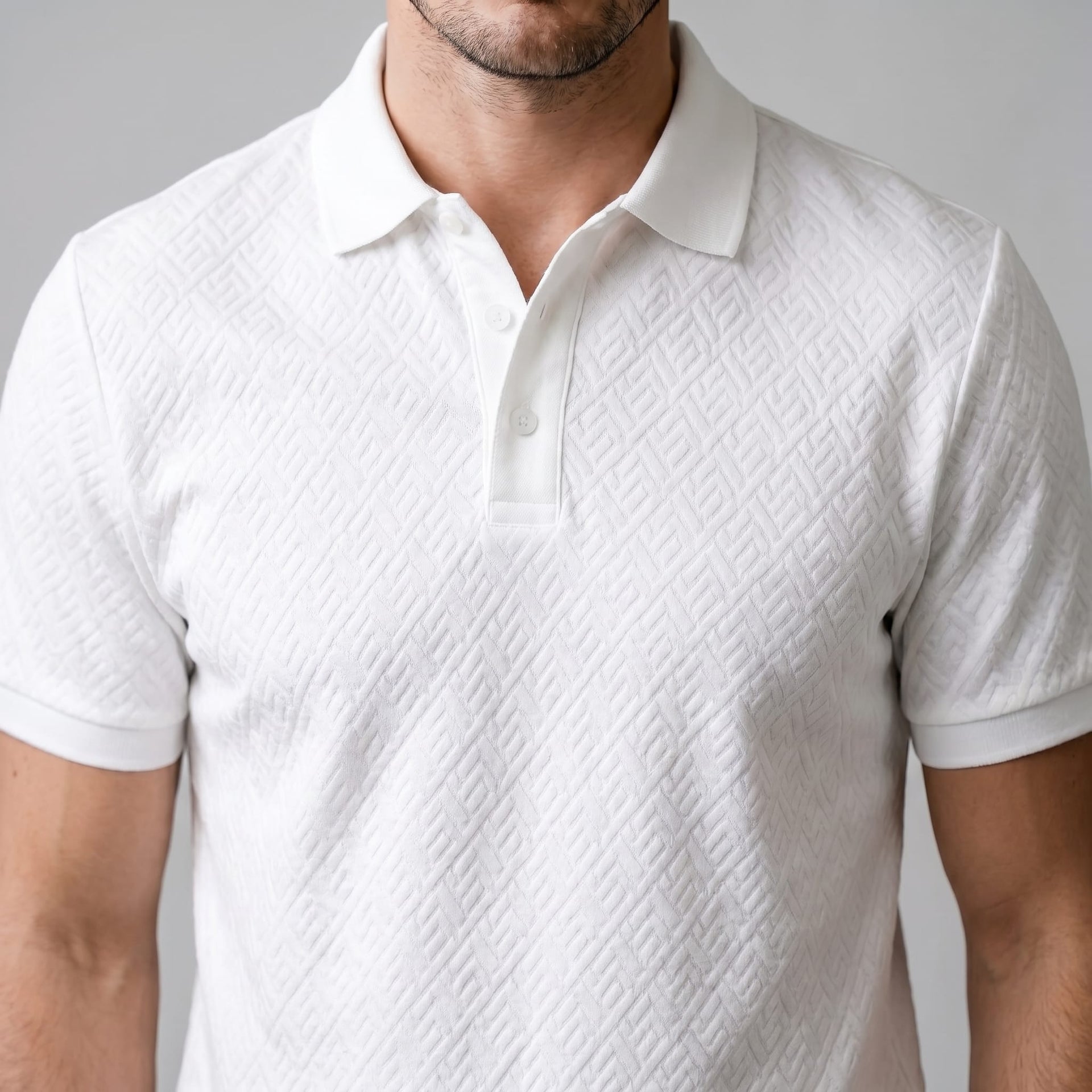 Herren Poloshirt mit Jacquard-Struktur | Rainer