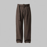 Herren Bundfaltenhose mit Stoffgürtel | Artur