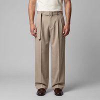 Herren Bundfaltenhose mit Stoffgürtel | Artur