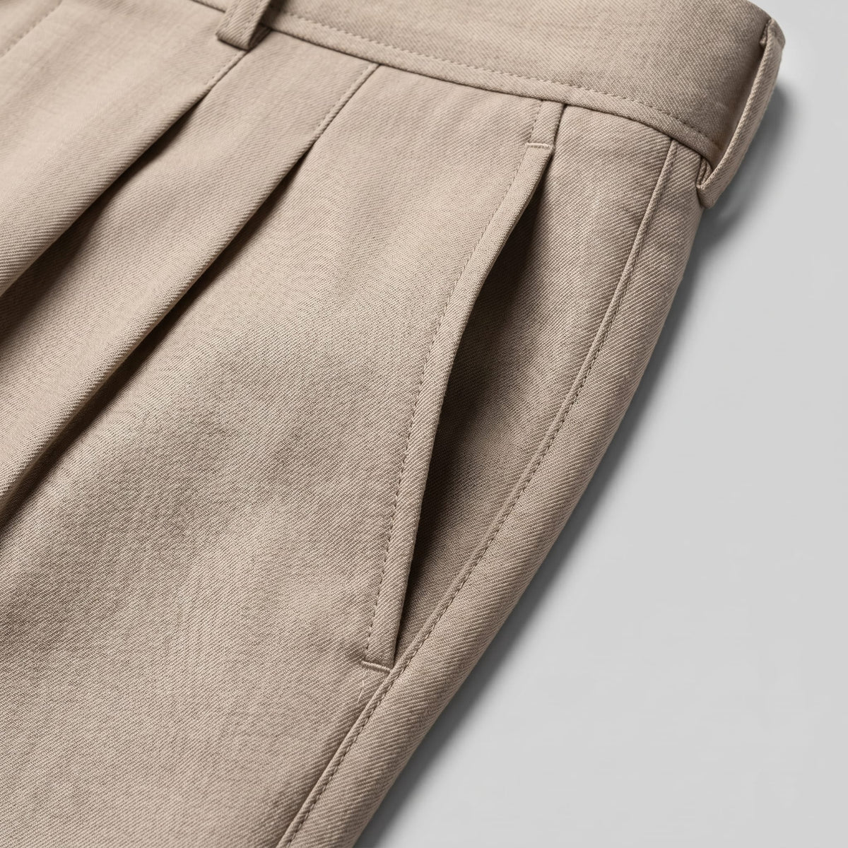 Herren Bundfaltenhose mit Stoffgürtel | Artur