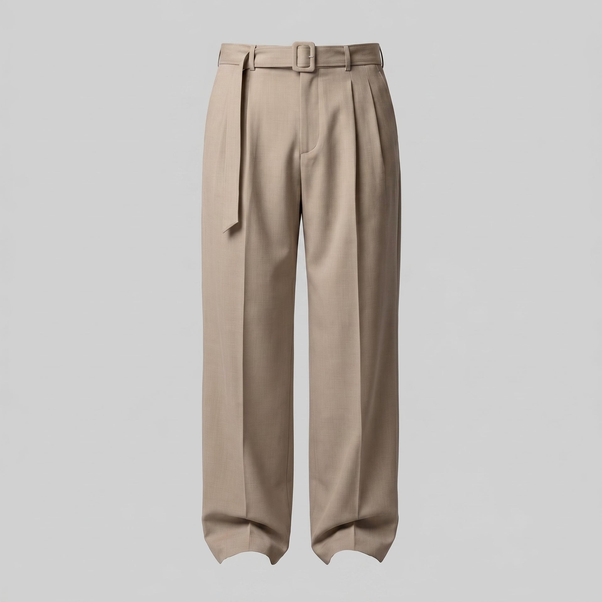 Herren Bundfaltenhose mit Stoffgürtel | Artur
