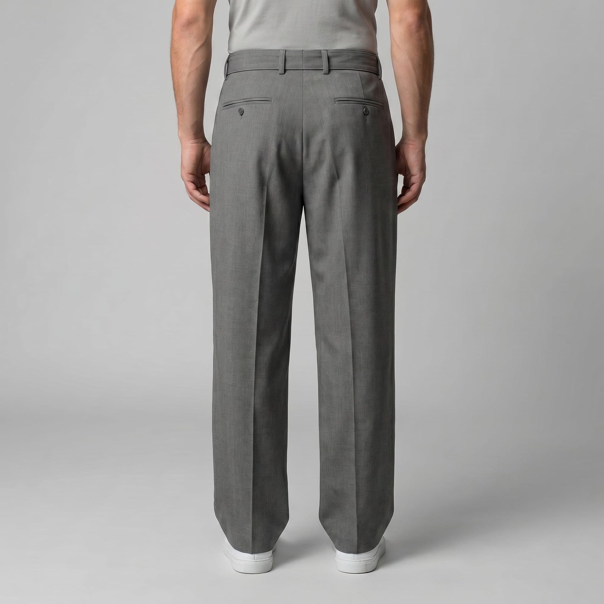 Herren Bundfaltenhose mit Stoffgürtel | Artur