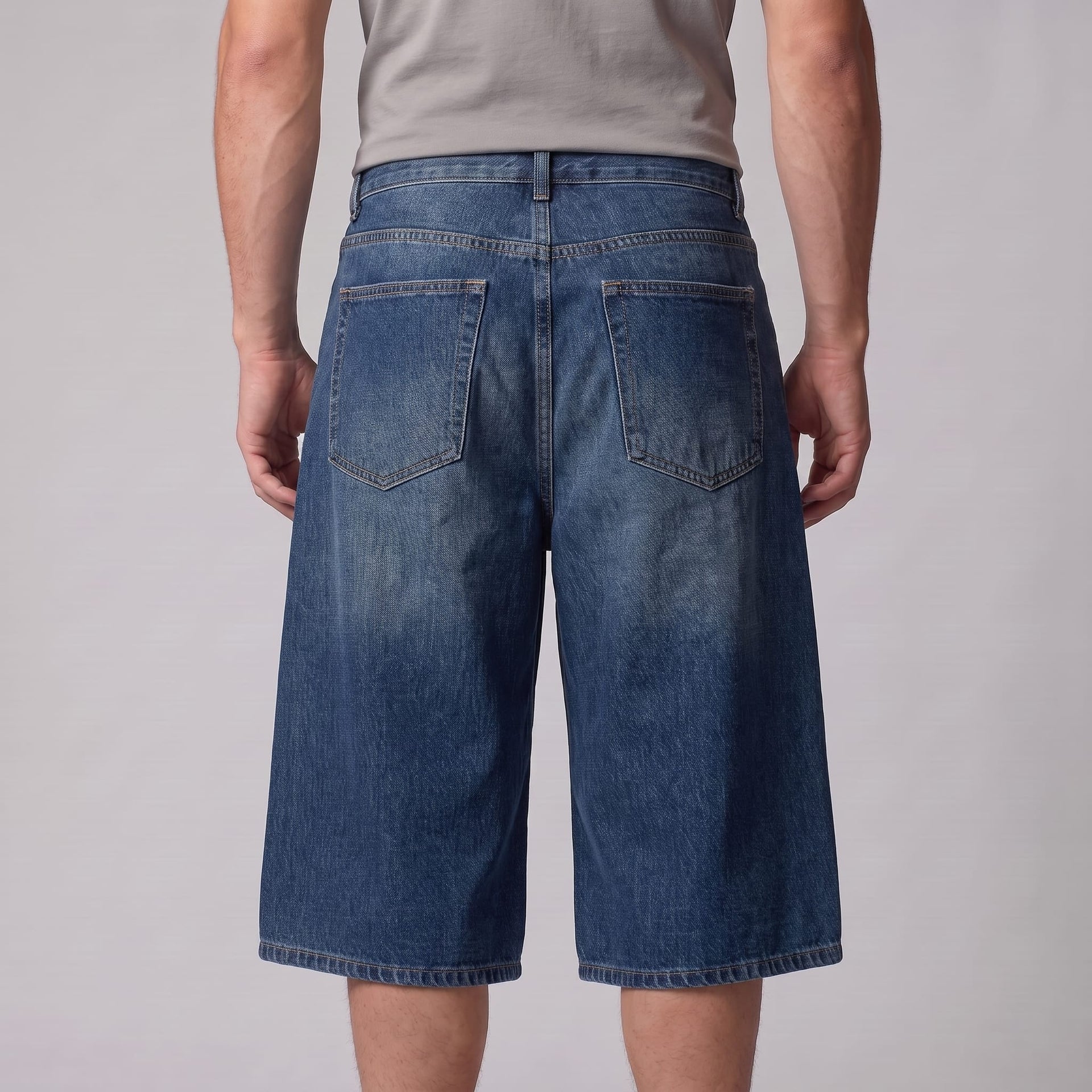 Herren Jeansshorts mit weitem Bein und Fünf-Taschen-Schnitt | Diethelm