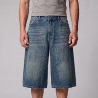 Herren Jeansshorts mit weitem Bein und Fünf-Taschen-Schnitt | Diethelm