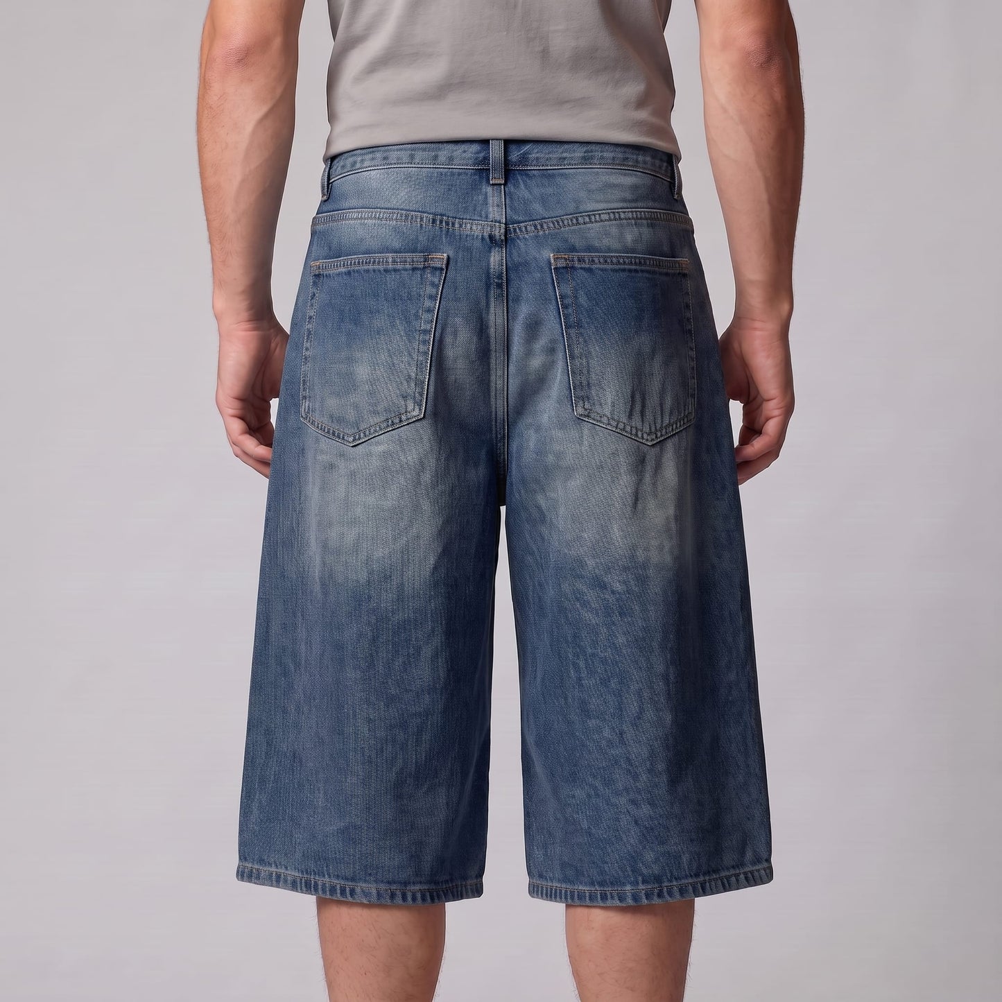 Herren Jeansshorts mit weitem Bein und Fünf-Taschen-Schnitt | Diethelm_21