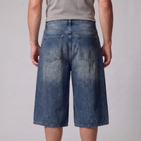 Herren Jeansshorts mit weitem Bein und Fünf-Taschen-Schnitt | Diethelm