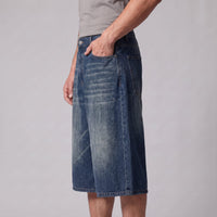 Herren Jeansshorts mit weitem Bein und Fünf-Taschen-Schnitt | Diethelm