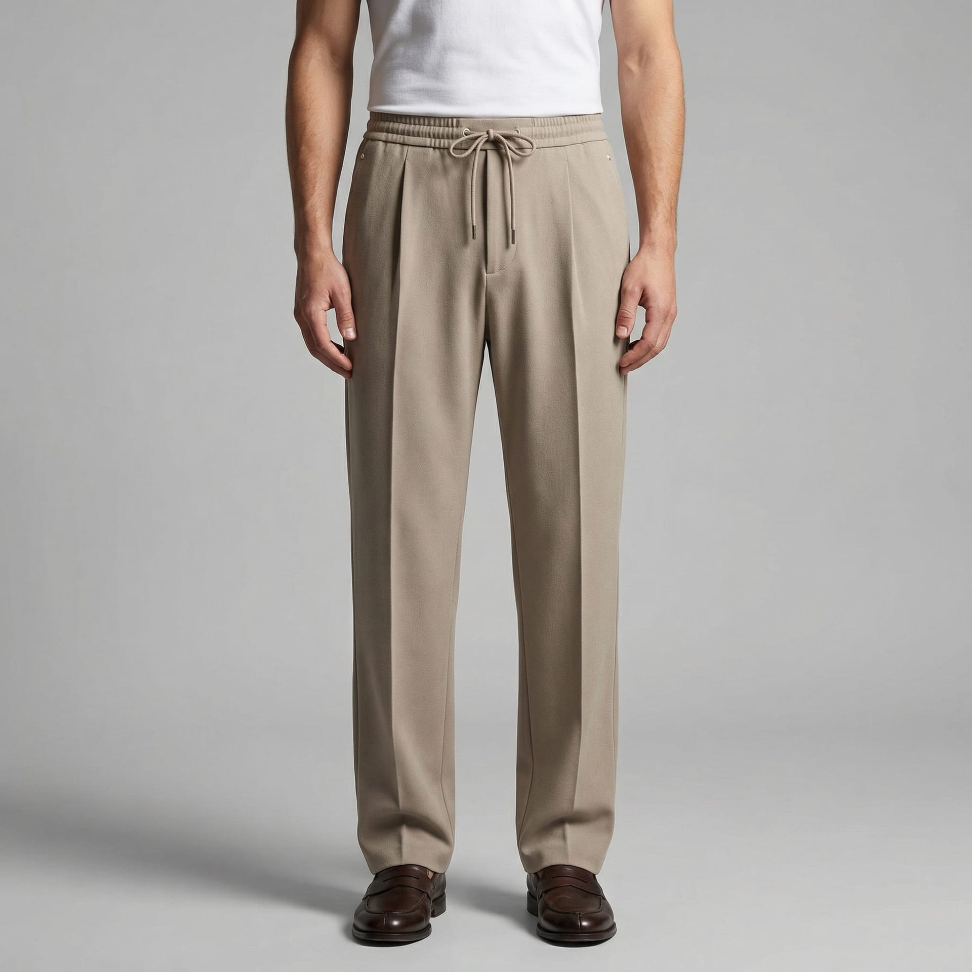 Herren Bundfaltenhose mit Kordelzug | Arthur