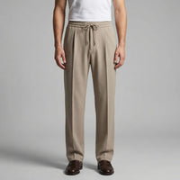 Herren Bundfaltenhose mit Kordelzug | Arthur