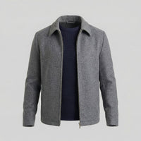 Herren Wolljacke mit Hemdkragen | Anselm
