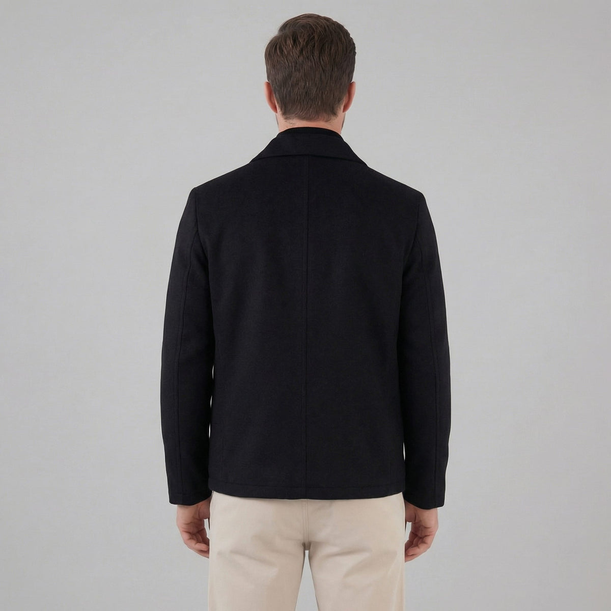Herren Wolljacke mit Hemdkragen | Anselm