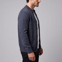 Herren Wollstrickjacke mit Stehkragen | Theodor
