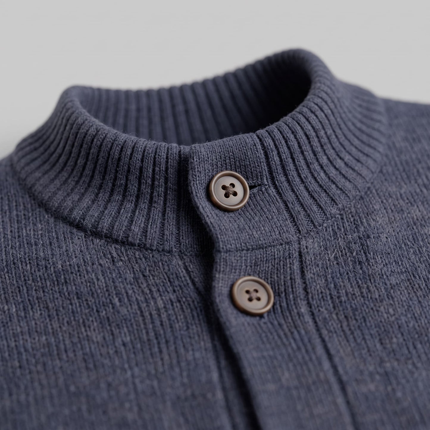 Herren Wollstrickjacke mit Stehkragen | Theodor_12
