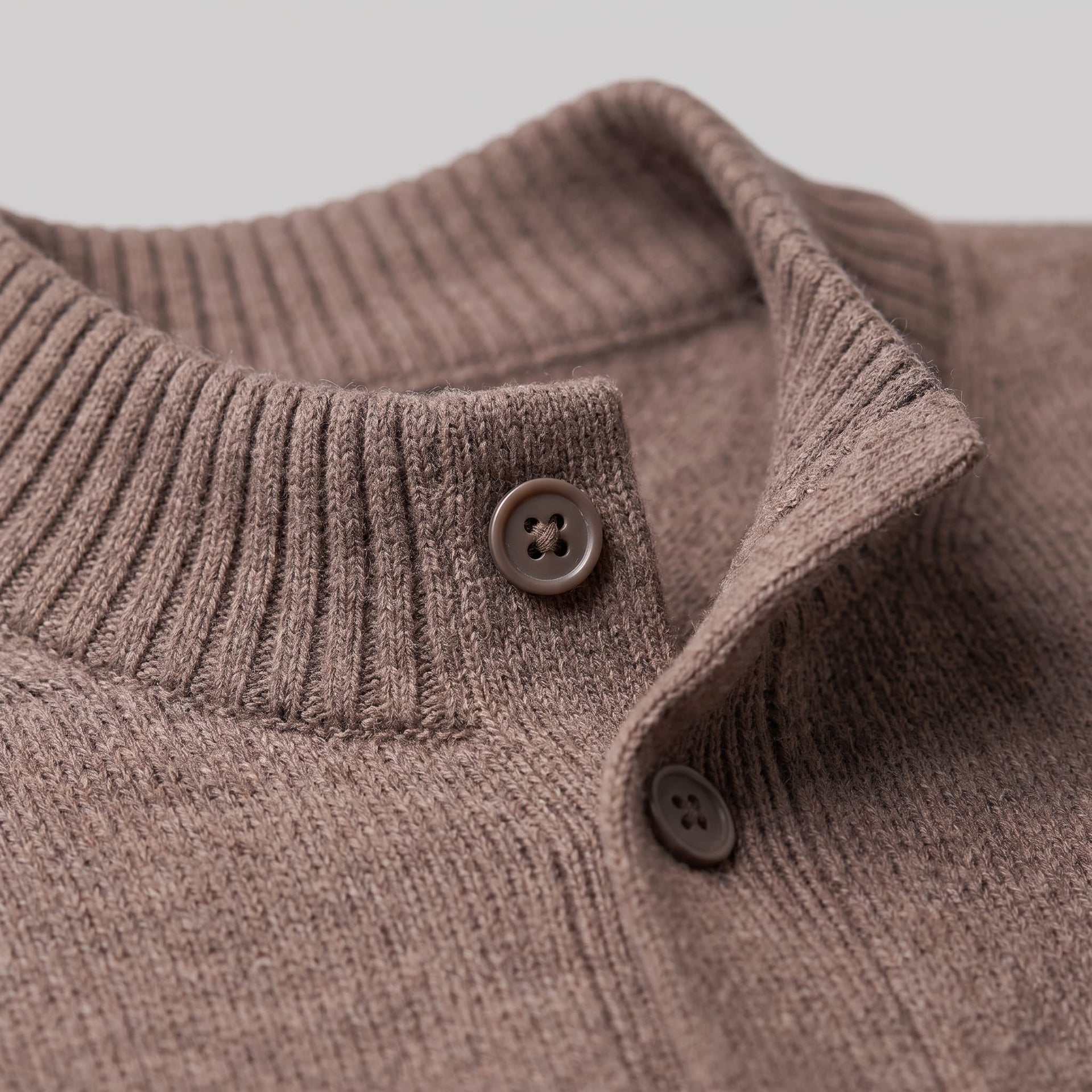 Herren Wollstrickjacke mit Stehkragen | Theodor