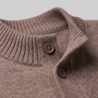 Herren Wollstrickjacke mit Stehkragen | Theodor