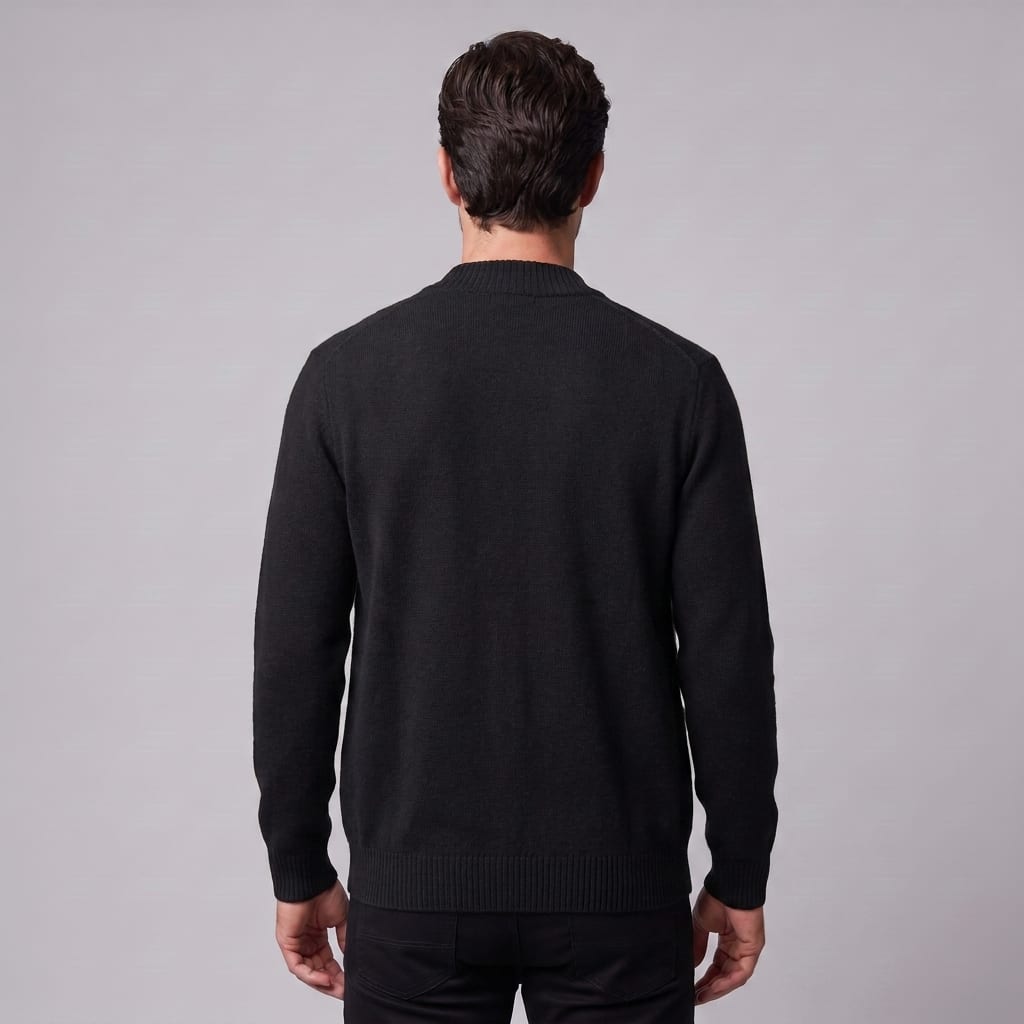 Herren Wollstrickjacke mit Stehkragen | Theodor_18
