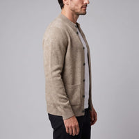 Herren Wollstrickjacke mit Stehkragen | Theodor