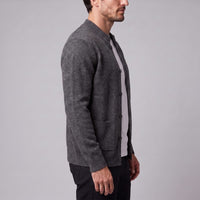 Herren Wollstrickjacke mit Stehkragen | Theodor