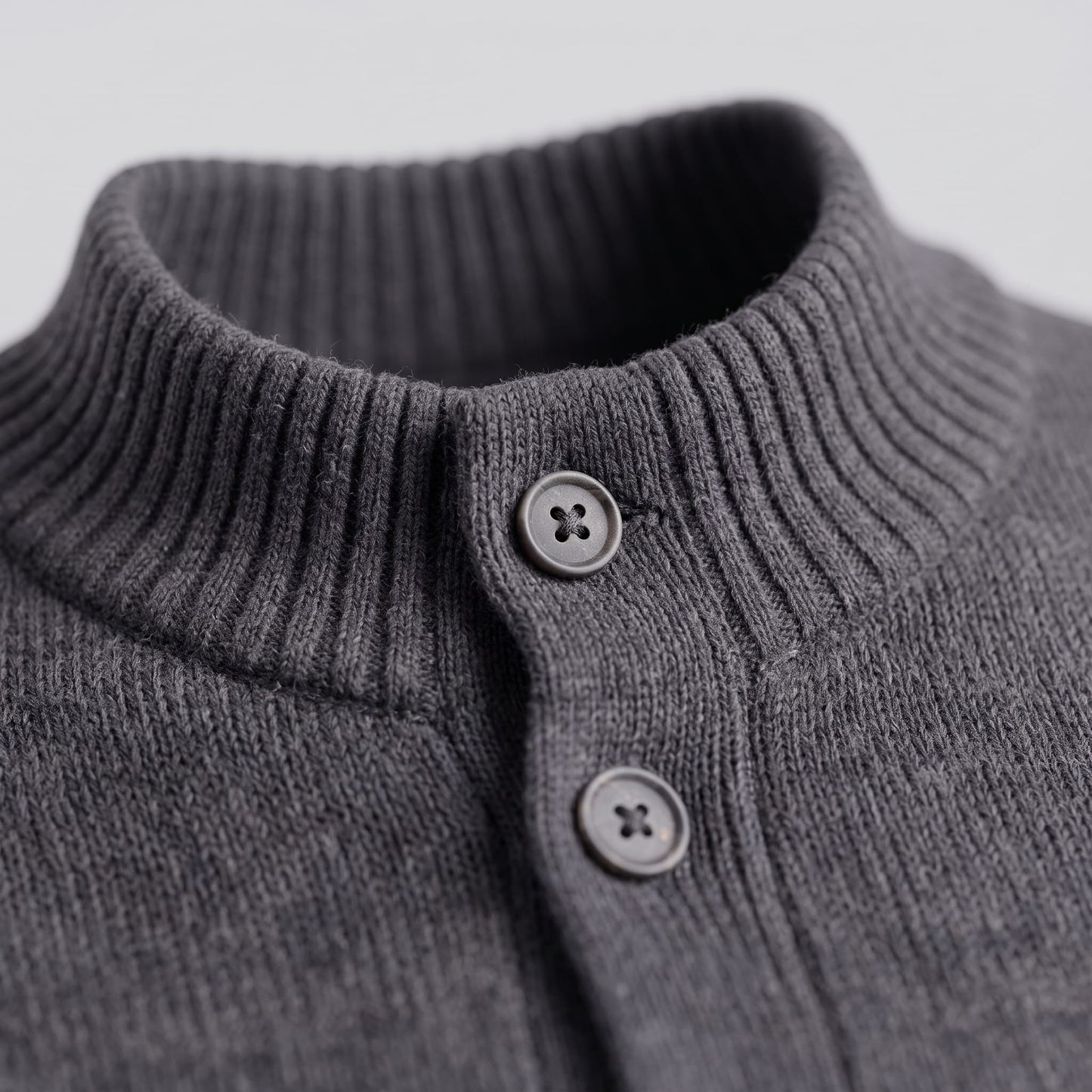 Herren Wollstrickjacke mit Stehkragen | Theodor_8