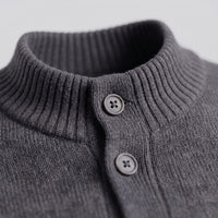 Herren Wollstrickjacke mit Stehkragen | Theodor