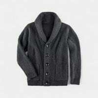 Herren Wollstrickjacke mit Schalkragen | Andreas