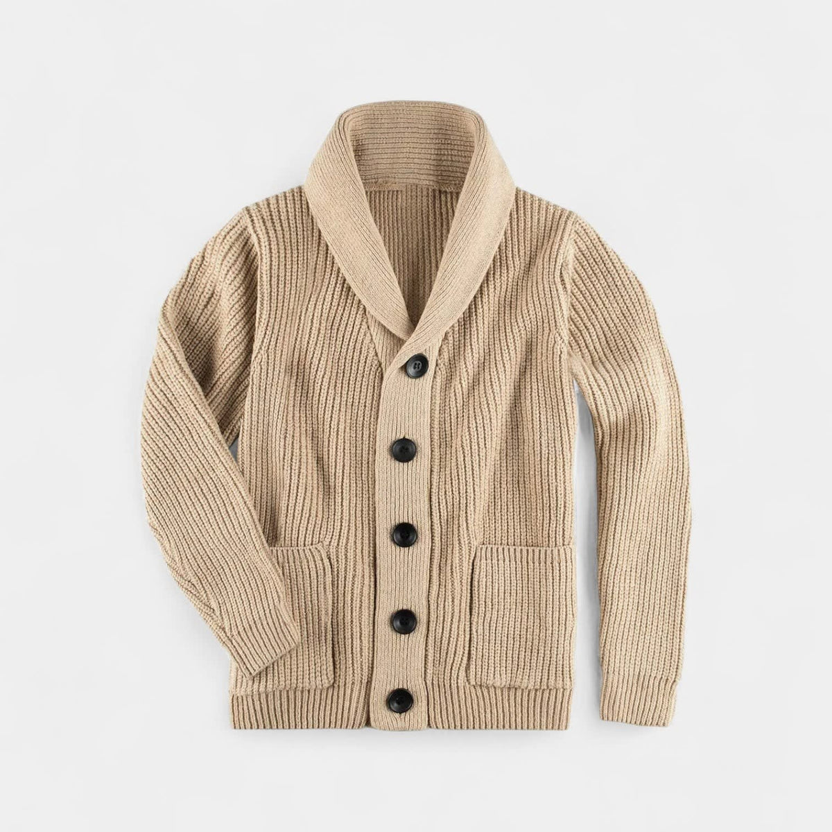 Herren Wollstrickjacke mit Schalkragen | Andreas_3