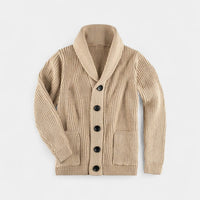 Herren Wollstrickjacke mit Schalkragen | Andreas