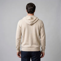 Herren Wollstrickjacke mit Kapuze und Reißverschluss | Thilo