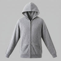 Herren Wollstrickjacke mit Kapuze und Reißverschluss | Thilo