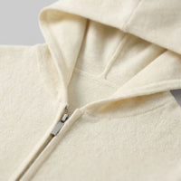 Herren Wollstrickjacke mit Kapuze und Reißverschluss | Thilo