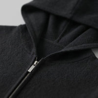 Herren Wollstrickjacke mit Kapuze und Reißverschluss | Thilo