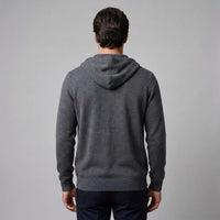 Herren Wollstrickjacke mit Kapuze und Reißverschluss | Thilo