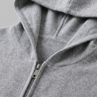 Herren Wollstrickjacke mit Kapuze und Reißverschluss | Thilo