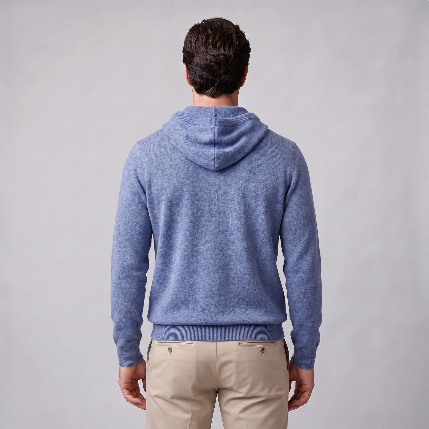 Herren Wollpullover mit Kapuze und Kordelzug | Thomas_13