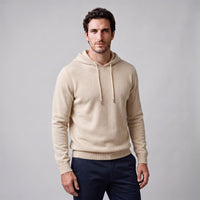 Herren Wollpullover mit Kapuze und Kordelzug | Thomas