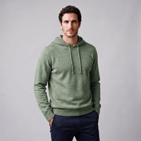 Herren Wollpullover mit Kapuze und Kordelzug | Thomas
