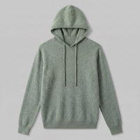 Herren Wollpullover mit Kapuze und Kordelzug | Thomas