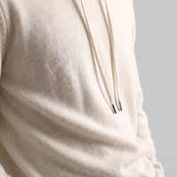 Herren Wollpullover mit Kapuze und Kordelzug | Thomas