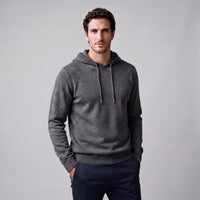 Herren Wollpullover mit Kapuze und Kordelzug | Thomas
