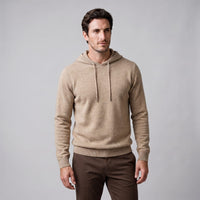 Herren Wollpullover mit Kapuze und Kordelzug | Thomas