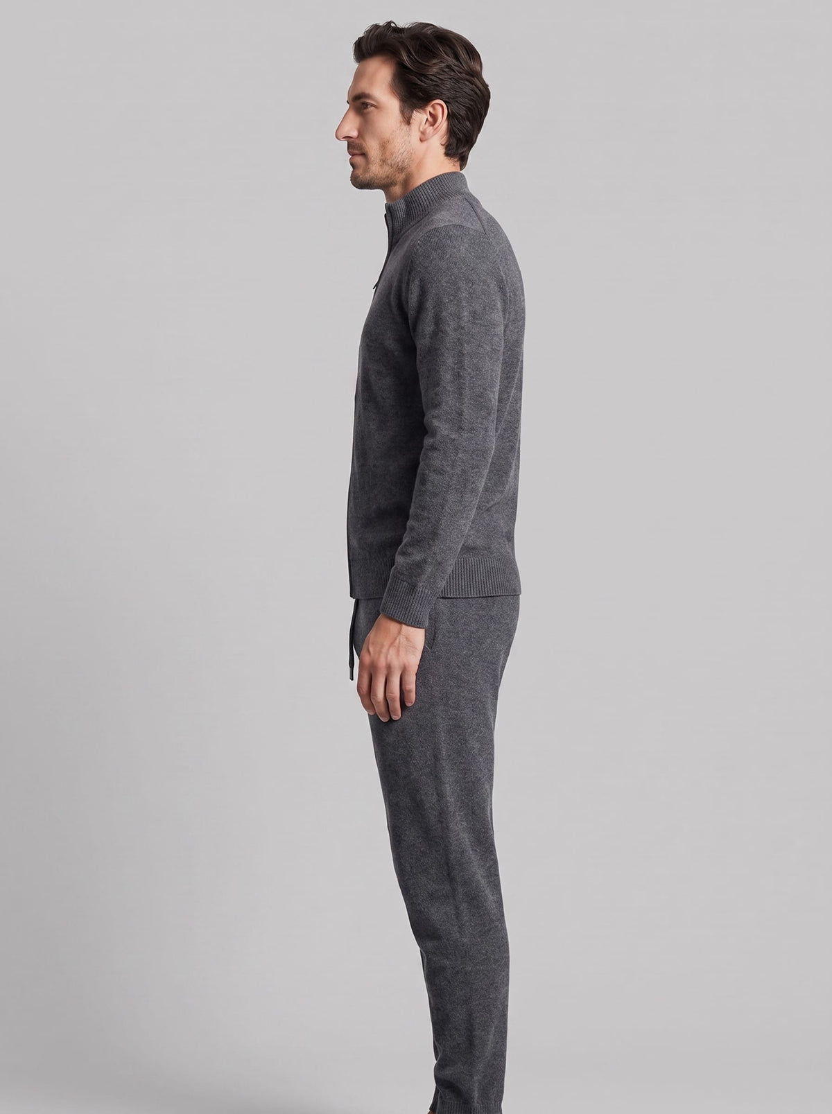 Herren Wollstrickset mit Stehkragen | Emanuel_14