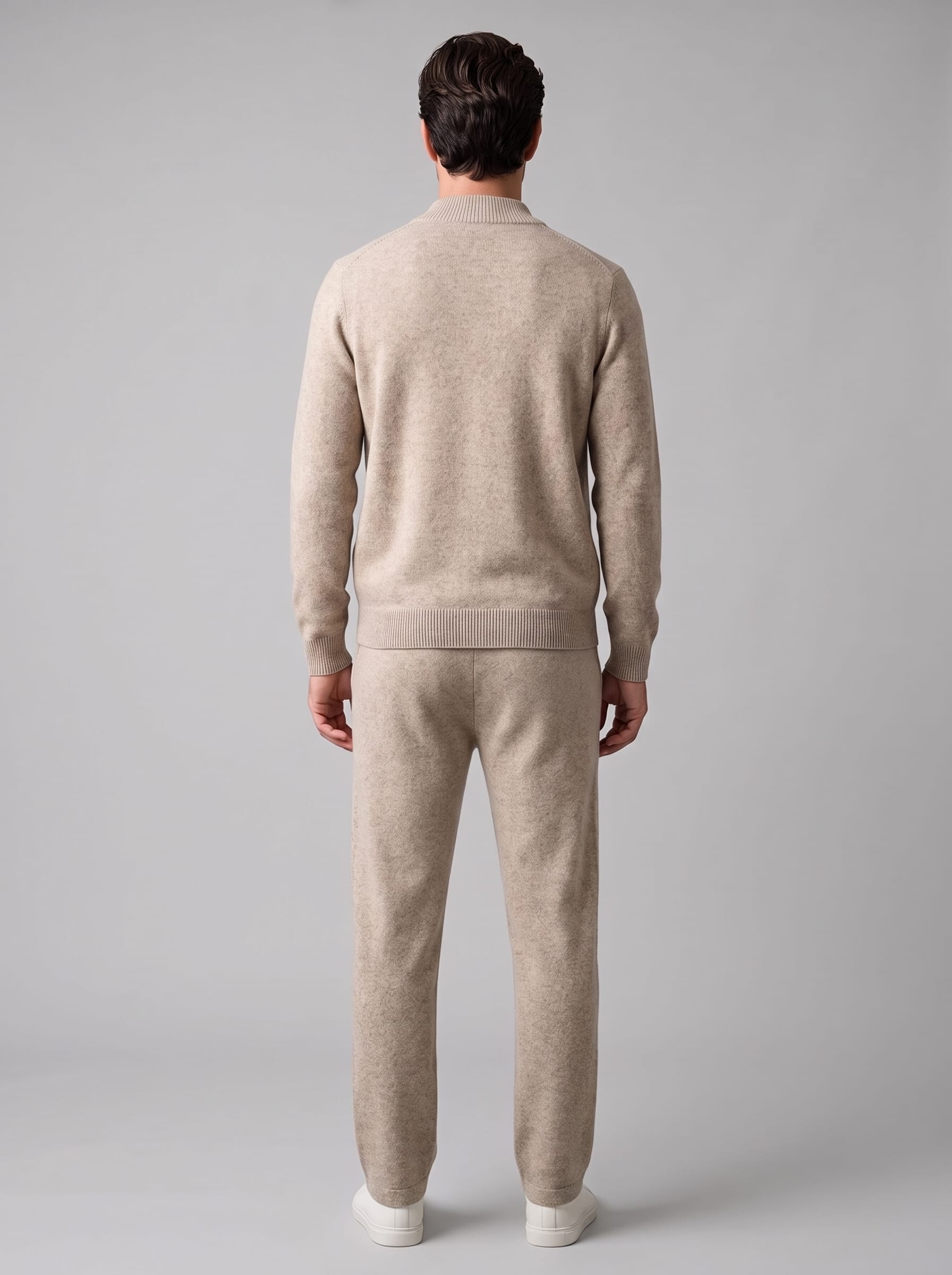 Herren Wollstrickset mit Stehkragen | Emanuel