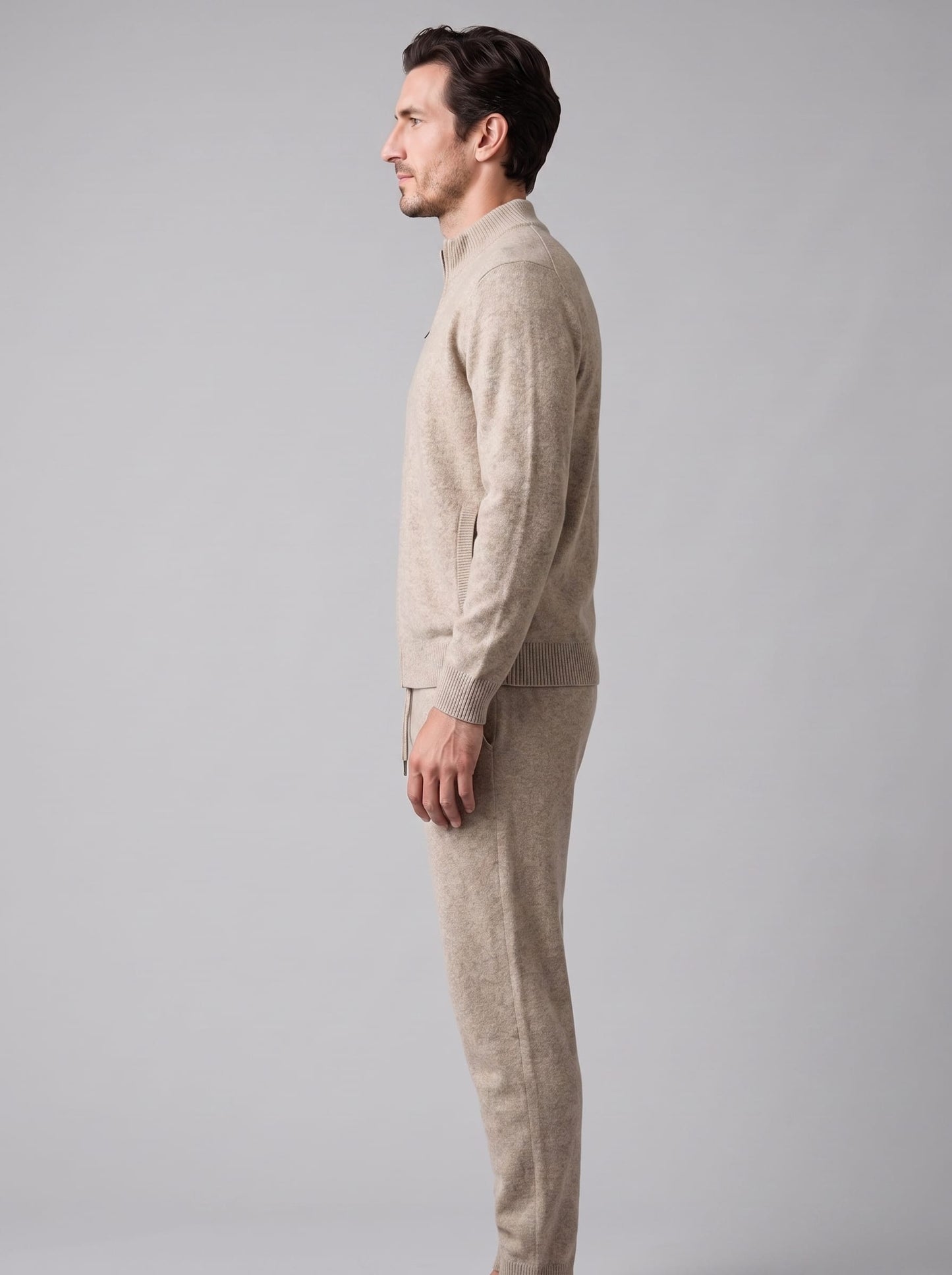 Herren Wollstrickset mit Stehkragen | Emanuel_4