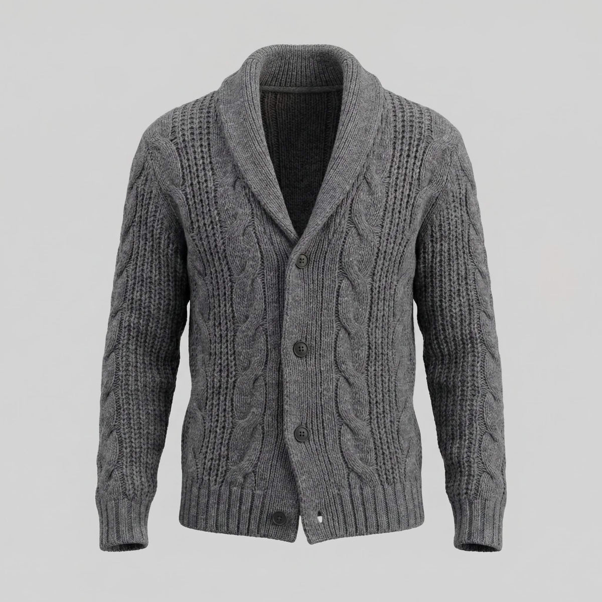 Herren Wollstrickjacke mit Schalkragen | Thorsten_15