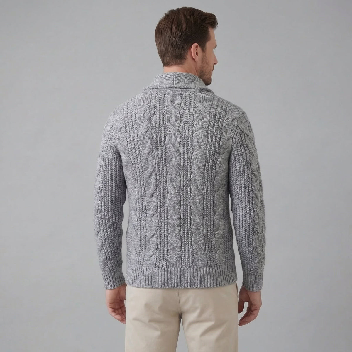 Herren Wollstrickjacke mit Schalkragen | Thorsten_18