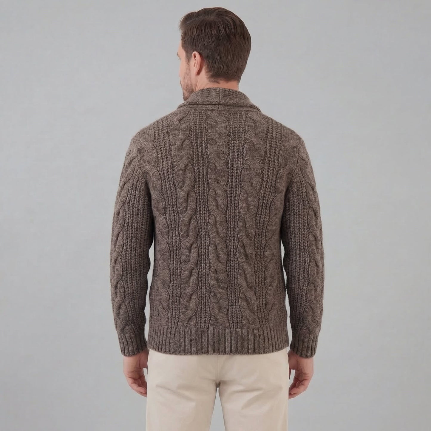 Herren Wollstrickjacke mit Schalkragen | Thorsten_8