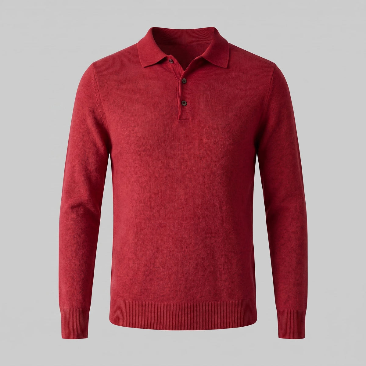 Herren Wollpoloshirt Langarm mit Knopfleiste | Tilman_12